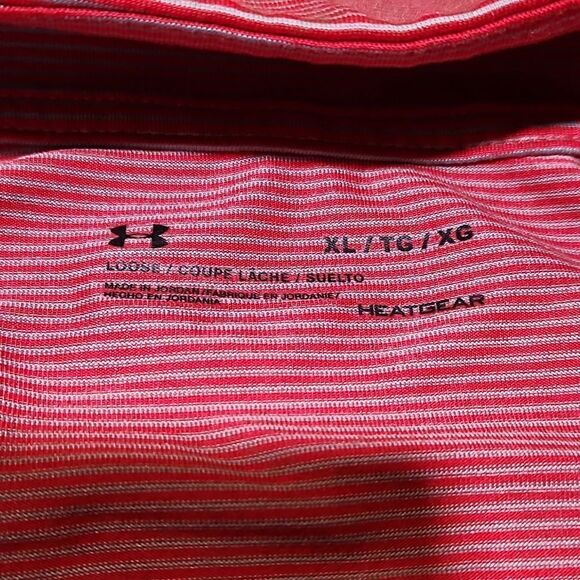 GUC Mens Striped Tech Loose Heatgear 1/2 Zip Pullover - Picture 4 of 7